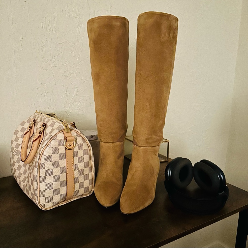 LK Bennett Alessia Suede Boot in Caramel Size 36UK